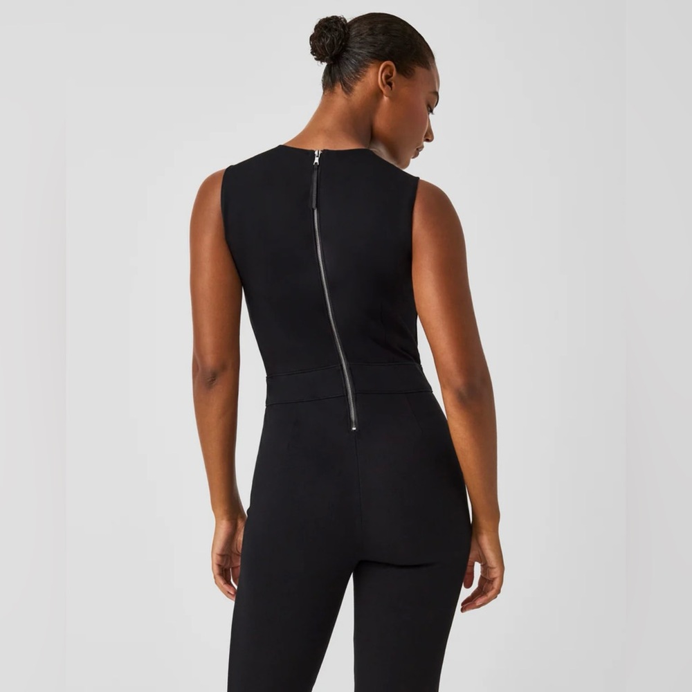 NWT SPANX Classic Black Sleeveless Jumpsuit - Picture 4 of 14